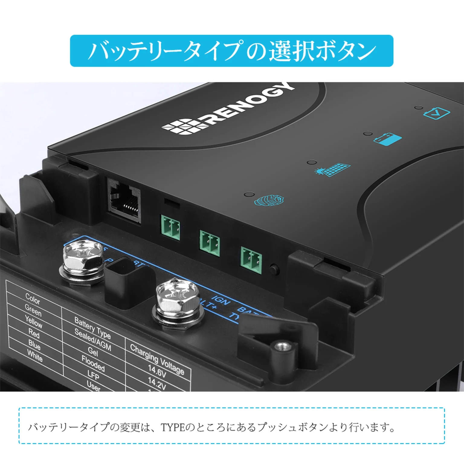 RENOGY DCCシリーズ 走行充電器 12V 50A MPPT チャージコントローラー