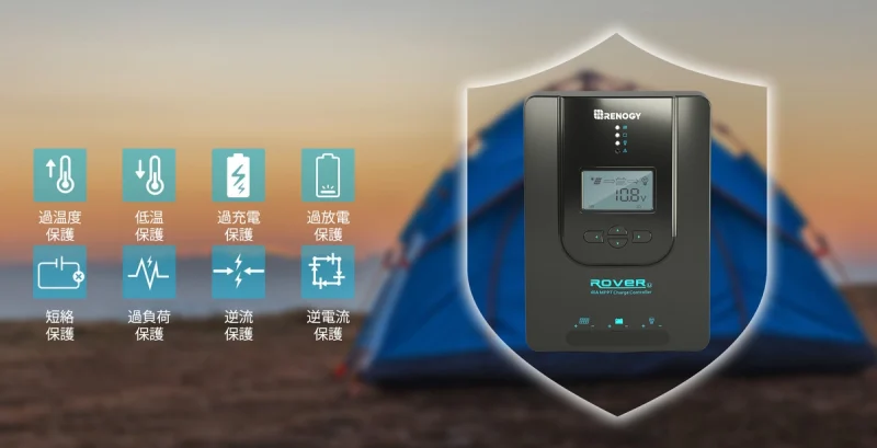RENOGY ROVER 40A 多重保護機能