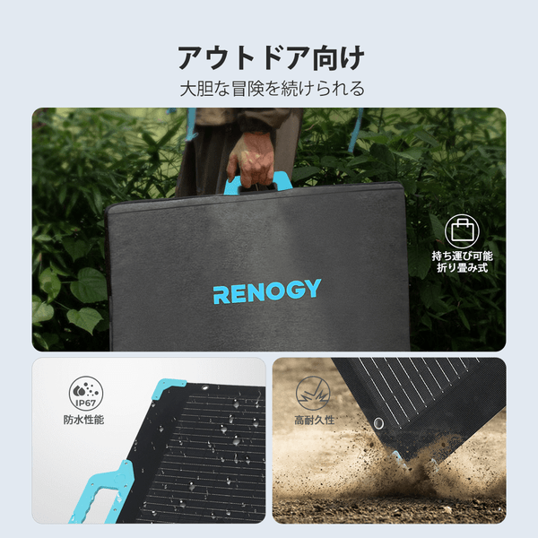 未開封】折り畳み ソーラーパネル 80W E.FLEXシリーズRENOGY-