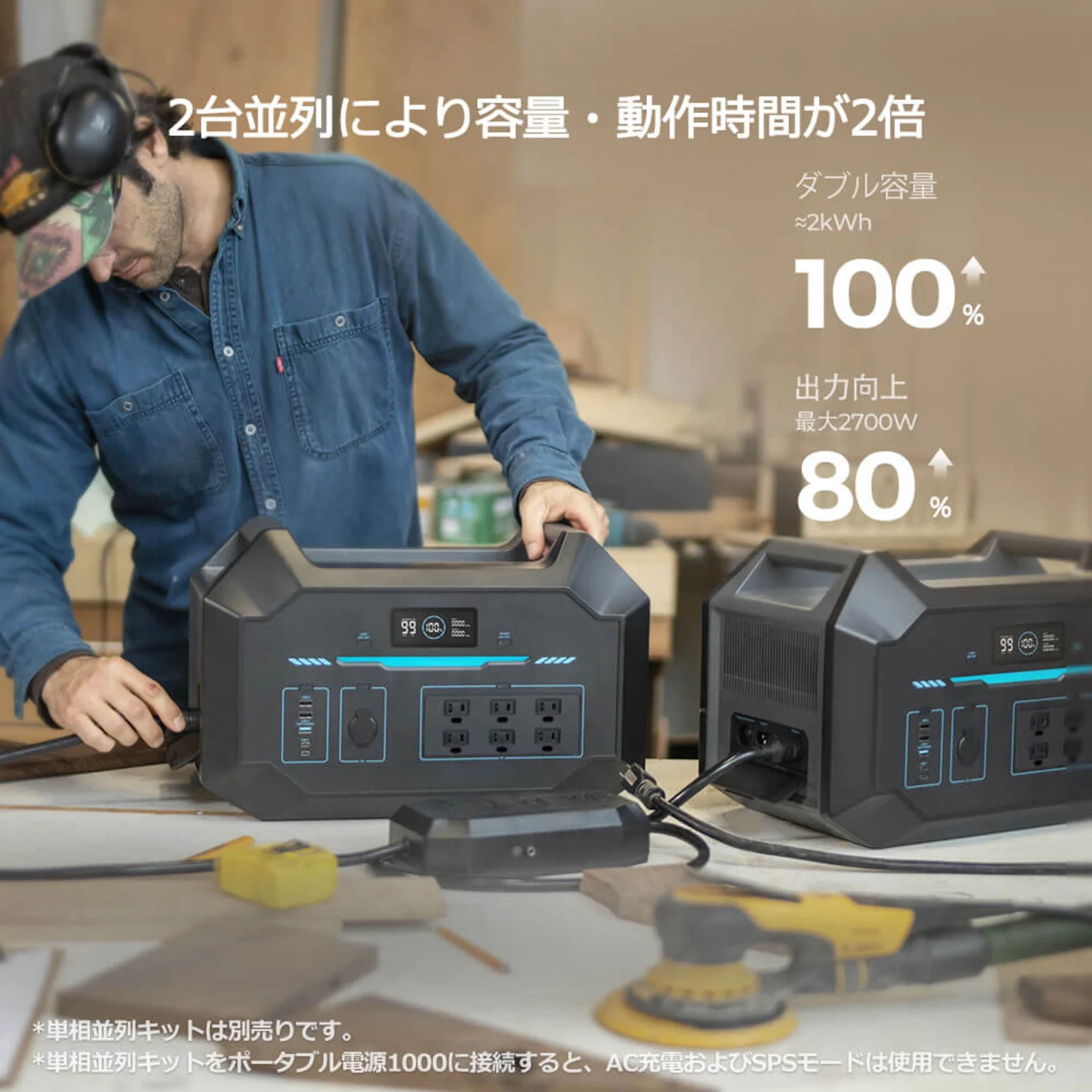 RENOGY ポータブル電源 1000 リン酸鉄リチウムイオンバッテリー 大容量 998.4Wh - テックＭ