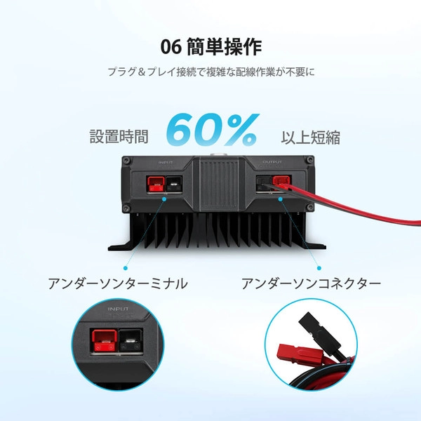 RENOGY REGOシリーズ 走行充電器12V 60A Bluetooth内臓 - テックＭ